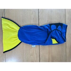 Simple Being Blue Fish Swaddle Wrap Kids 0-3 Months Cotton Sleep Sac Fisherman